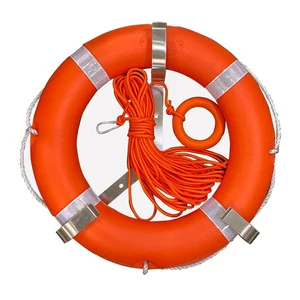 Adult Swimming Ring CCS Portable Solid Foam with Rope Emergency Home Float Rope Adult Lifebuoy Marine Professional