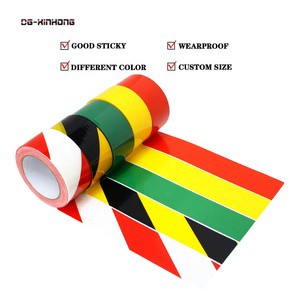 High Viscosity Custom Color Waterproof Recyclable Stripe PET and PVC Film 5S Floor Marking Safety Warning Caution Adhesive Tape