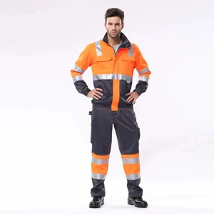 Customized Multi-Functional Safety Workwear Bib Pants Uniform New Design Industrial Safety Clothing