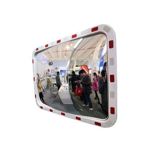 High-Vis Outdoor Acrylic Convex Mirror Square Stainless Steel Convex Mirror