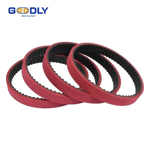 Red Rubber Coated Belt Pull Film Belt For Automatic Wrapped Packing Machinery