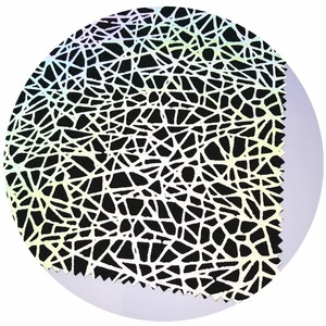 Fashion Rainbow Color Jacquard Reflective Fabric for Jackets Colorful Iridescent Neon Reflecting Clothing Fabric Materials