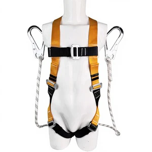 Heavy Duty Wear Resistant Full Body Safety Gear Equipped Dual Durable Safety Lanyards Reliable Fall Protection