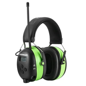 ZH Safety CE Approved Electronic Hearing Protection Earmuffs 25dB/31dB Noise Reduction Reusable Wireless Bluetooth AM/FM Radio
