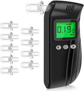 High Accurate Semiconductor Sensor Breathalyzer LCD Digital Display Breath Meter Wholesale Alcohol Checker Battery-Powered 32