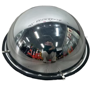 360° Indoor Road Warning Convex Mirror Spherical Global 1/2 and 1/4 Sizes Available Plastic Clear Outdoor Mirror for Safety