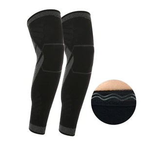 KS-2106#Customized Full Leg Sleeves Long Compression Leg Sleeve Knee Sleeves Protect Leg for Man Women