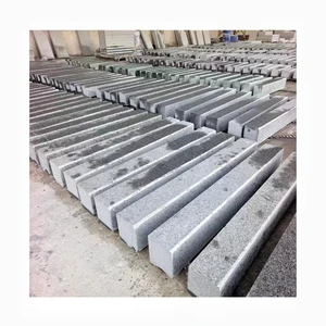 Cheap Price G654 Dark Grey Granite Curbstone Garden Edging Lawn Border Stone