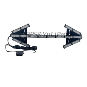 Factory 88 cm Arrow Warning Light Bar Auto Directional Indicator Light Emergency Turn Signal Traffic Advisor Strobe Flash Light