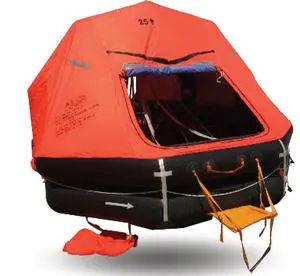 Automatically Self Righting Davit Launched Inflatable Life Raft KHZD-25 for 15-37 Persons with DNV EC CCS Certificate