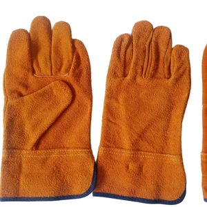 Jianlong Customizable Outdoor Camping Heat-Resistant Cow Split Leather Reinforced Thumb MIG/TIG Welding Gloves Wear-Resistant