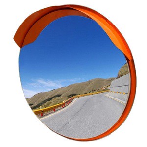 INTEGER Hot Selling Cheap Custom PC Lens Unbreakable Concave Convex Mirror Orange Red/Black 360 View Outdoor Indoor Parking Lot