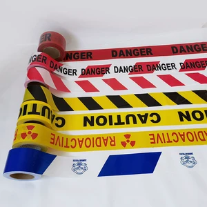 OEM Heavy Duty Construction Safety Barrier Tape High Visibility Warning Printing Tape
