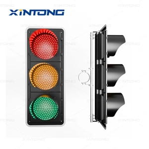 XINTONG Full Screen LED Traffic Safety Signal Light 200mm 300mm Traffic Light for Road