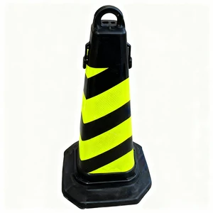 High-Density Flexible Reflective Traffic Safety Warning Products Traffic Cone for Entrance and Exit Management