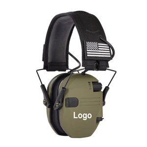 Best-Selling Upgraded Tactical Over-Ear Earmuffs Leather Noise-Cancelling Headphones for Outdoor Sports
