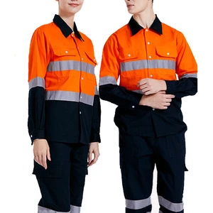 2022 High Quality Safety Clothes Construction Industrial Use Reflective Work Pants Safety Clothing Uniforms Workwear