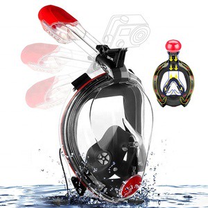 2025 New Arrival Best Price Underwater Scuba Diving Equipment Food Grade Silicone Full Face Snorkel Mask Diving Full Face Mask