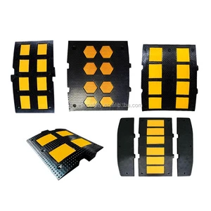 Durable Traffic Safety Road Street Driveway Rubber Speed Bump