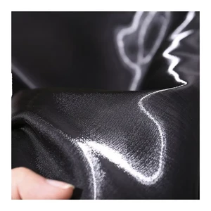 Wholesale Liquid Fabric 100% Polyester Fabric Luxury Shiny Metallic Reflective Organza Fabric for Wedding Dress Use