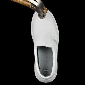 Cleanroom Antistatic ESD Safety Shoes with Steel Toe and PU Protective Workshoe