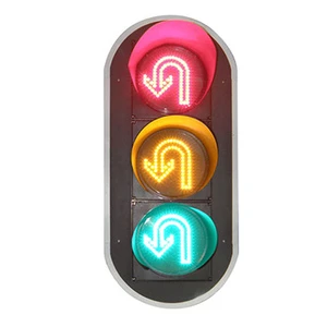 Intelligent U-Turn Traffic Signal Light IP53 Waterproof Traffic Light for Road Safety