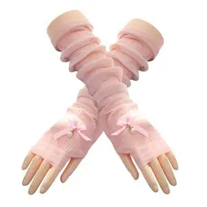 Breathable Protective Arm Cover Sleeves Elegant Lace Long