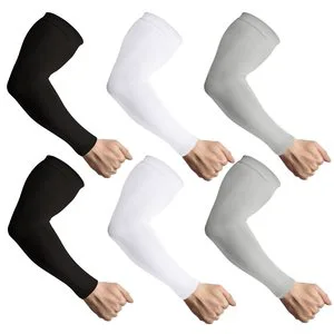 OEM Custom Logo Mid-Compression Cooling Sleeve To Cover Tattoo UPF50+ UV Sun Protection Arm Sleeves For Sports