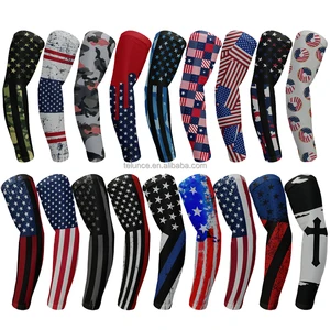 Sublimated Custom Design Wholesale Football Arm Sleeve Youth Protective Arm Sleeves Compression Sports Arm Sleeve