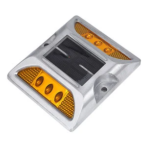 CD Brand Solar Powered LED Cat Eye Road Stud Lights Traffic Warning Signs Flashing Road Markers IP68 Waterproof 16T Compression