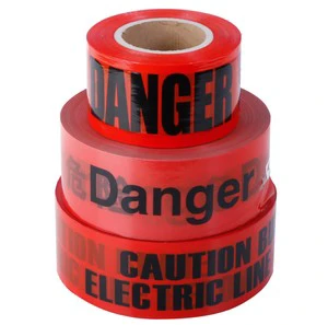 Customize Pe Warning Danger Tape Yellow Printing Logo Signal No Glue Barricade Caution Tape