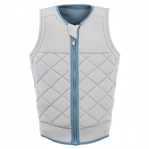 Custom Adult Water Sports Life Jacket Neoprene Foam Front Zipper Buoyancy Life Saving for Kayaking Surfing Fishing-Safe Design