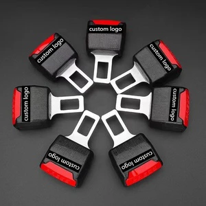 Factory Custom Car Seat Belt Clip Extender Plastic ABS Car Safety Buckle Extender Universal Seat Bell Silencer Auto Accessories