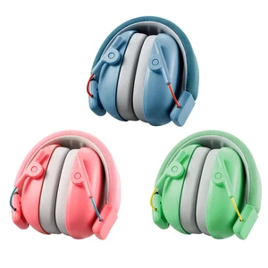 Noise Reduction Hearing Protection Earmuffs Headband Type Kids 3-16 Years 25dB SNR Foldable Intrinsically Safe ABS Reusable