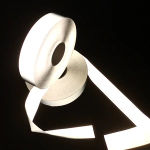 2 Inch New Trendy Fluorescent Lime Reflective TC Webbing Fabric Tape for Sewing