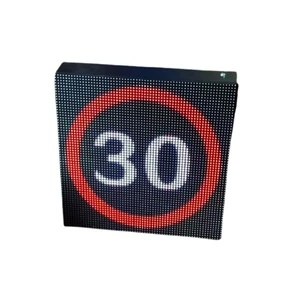 Hot Sale 640mm LED Traffic Lights Fixed-Variable Message Road Security Indicator 60 Speed Limit Display Yellow Aluminium for
