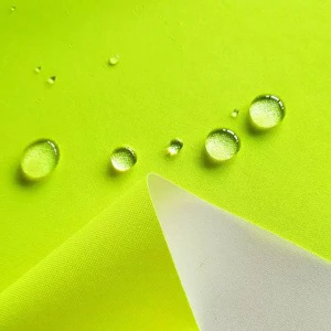 Stock 100% Polyester 300D Oxford Fabric-Fluorescent Reflective Anti-static Waterproof Windproof for Raincoats Duty Uniforms Car