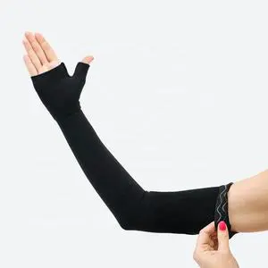 Unisex Cotton Compression Arm Sleeves UV Protection 100% Polyester Flexible Breathable 20-30mmhg Advanced Protection Cycling