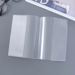 Transparent Clear A4/A5/A6 Plastic Soft PVC Book Sleeve Cover With Colorful Printing Sheet Plastic Cover For Books