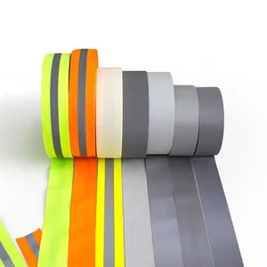 Safety Warning Waterproof Reflector Tape Reflective Material Fabric Tape for Clothing Stock Reflective Tape