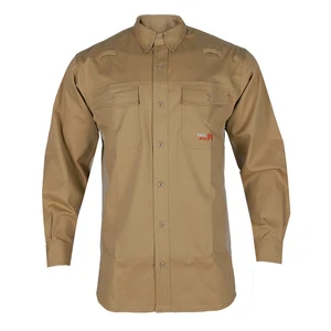 Wholesale Fr Shirts Functional High-Quality Breathable FR Cotton Construction Work Wear Shirt For Mining