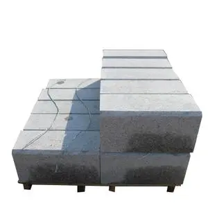 Factory Price Grey Granite Cobblestone Brick Paver Kerbstone Driveway Outdoor Paving Stone