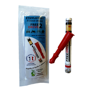 Single-Use Breathtaker Ethylotest Alcohol Tester Without Balloon 0.2 G/L OPFREEDRIVE010