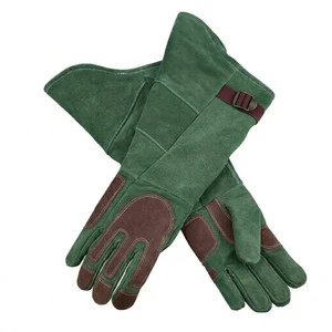 Professional Mig Welding Leather Gloves Heat Resistant Fireproof Gauntlet Cowhide Split Safety Protection Gloves USA