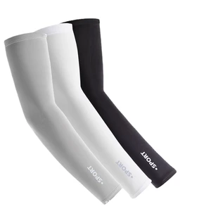 Anti-UV Cooling Arm Sleeves Sun Protection Breathable Viscose Polyester Ice Silk Compression Arm Guards for Cycling Running