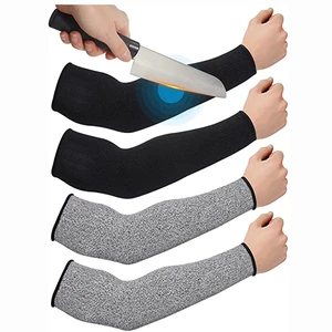 Cut Resistant Arm Sleeves Level 5 Anti-Cut Protective Arm Guards Wear Resistant Safety Sleeves