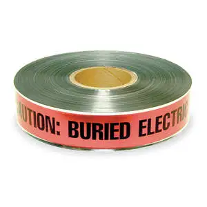 Custom Available Aluminum Foil Detectable Underground Warning Tape