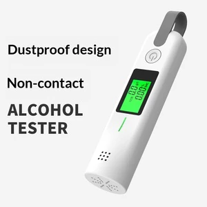 Alcohol Tester Breath Type Traffic Alcohol Meter High Accuracy 0.01% BAC Customizable Driving Detector