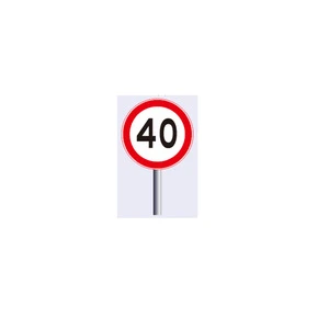 New Steel Octagonal Grey Hot Dipped Galvanized 2-4m Height 2mm Thick 80mm Diameter Speed Limit Reminder Sign Roadways Traffic