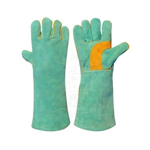 Welding Leather Gloves Retardant Multi Purpose Leather Welding Gloves Anti Spark Work Gloves Gas Welding Leather Gloves